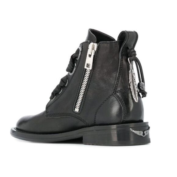 Zadig&Voltaire lace-up 30mm ankle boots size 37 - Picture 1 of 15